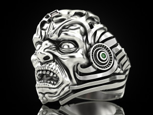 Monster Head Ring 3D Model