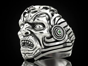 Monster Head Ring 3D Model