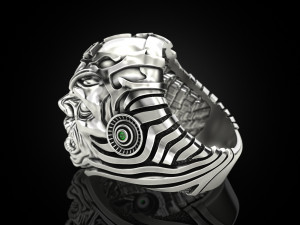 Monster Head Ring 3D Model