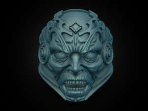 Monster Head Ring 3D Model