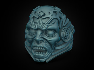 Monster Head Ring 3D Model