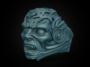 Monster Head Ring 3D Model