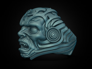 Monster Head Ring 3D Model