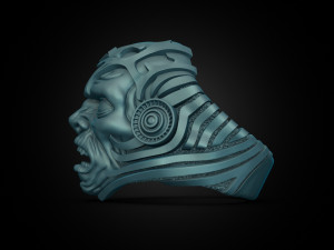 Monster Head Ring 3D Model