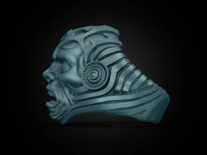 Monster Head Ring 3D Model