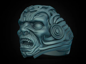 Monster Head Ring 3D Model