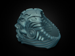 Monster Head Ring 3D Model