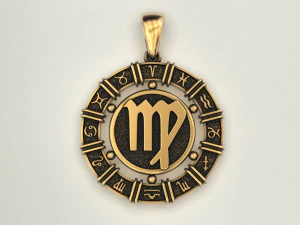 12 Zodiac Signs Horoscope Charm Pendant 2 3D Print Model