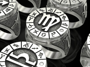 12 Zodiak Ring 3D Принт Модель