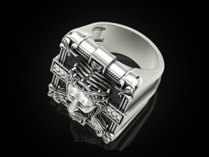Mens ring Jesus 3Dプリントモデル
