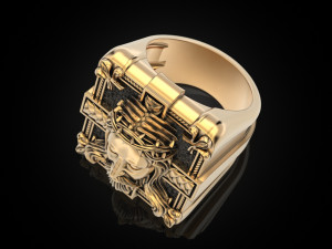 Mens ring Jesus 3Dプリントモデル