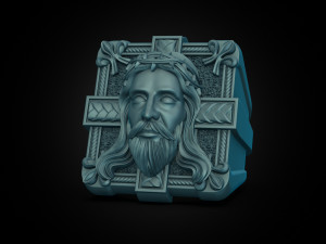 Mens ring Jesus 3Dプリントモデル