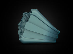 Mens ring Jesus 3Dプリントモデル