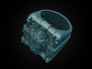 Mens ring Jesus 3Dプリントモデル