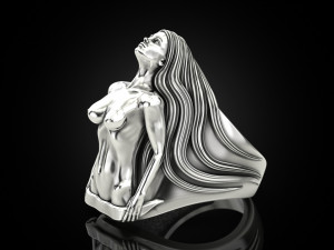 Girl body ring 3D Print Model