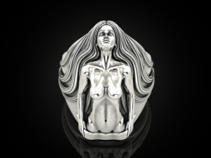 Girl body ring 3D Принт Модель