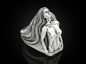 Girl body ring 3D Принт Модель