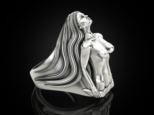 Girl body ring 3D Принт Модель