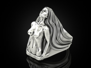 Girl body ring 3D Принт Модель
