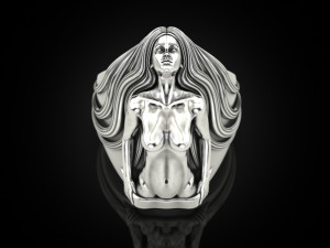 Girl body ring 3D Принт Модель
