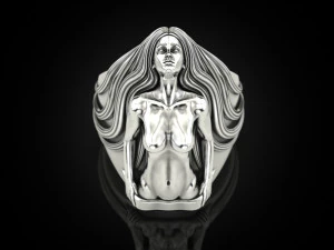 Girl body ring 3D Print Model