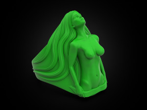 Girl body ring 3D Принт Модель
