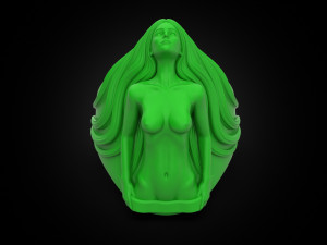 Girl body ring 3D Принт Модель