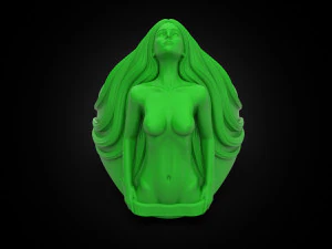 Girl body ring 3D Print Model