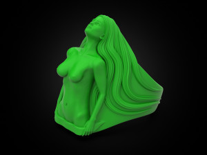 Girl body ring 3D Принт Модель