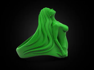 Girl body ring 3D Print Model