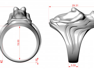 Girl body ring 3D Принт Модель