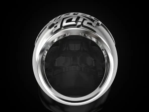 Ride or Die Ring 3D Print Model