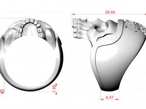 Ride or Die Ring 3D Print Model