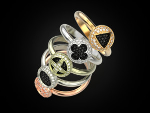 ADORABLE RINGS 3 Modèles 3D en vedette