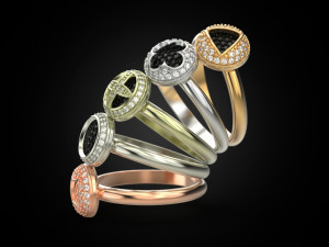 ADORABLE RINGS 3 Modèles 3D en vedette