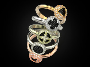 ADORABLE RINGS 3 Modèles 3D en vedette