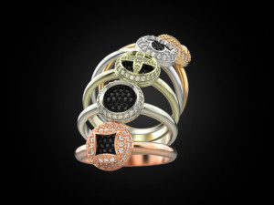 ADORABLE RINGS 3 Modèles 3D en vedette