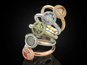 ADORABLE RINGS 3 3D Print Model