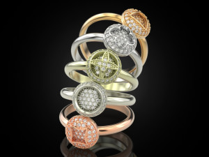 ADORABLE RINGS 3 Modèles 3D en vedette