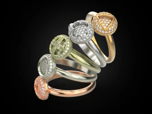 ADORABLE RINGS 3 3D Print Model