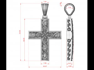 Air cross pattern 3D Print Model