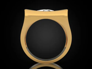All seeing eye triangle ring 3D Print Model