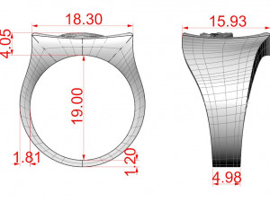 All seeing eye triangle ring 3D Принт Модель