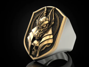 Anubis ring 3D Print Model