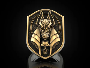 Anubis ring 3D Print Model