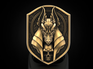 Anubis ring 3D Print Model