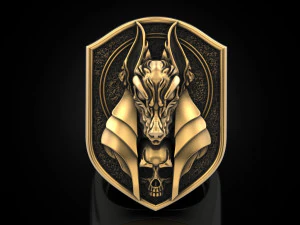 Anubis ring 3D Print Model
