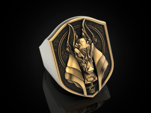 Anubis ring 3D Print Model