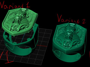 Anubis ring 3D Print Model