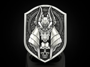 Anubis ring 3D Print Model